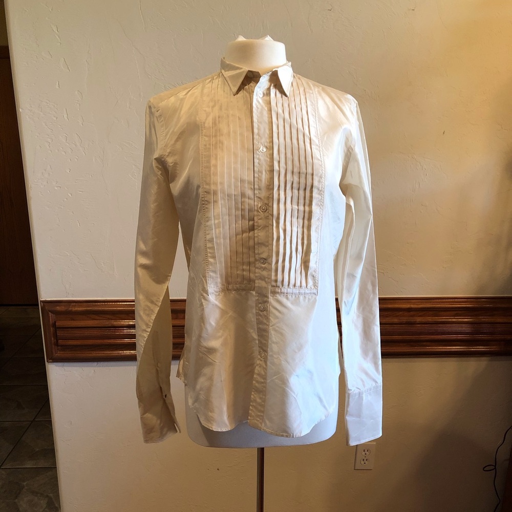 Ralph Lauren Black Label Ivory Silk Blouse 12 NWT